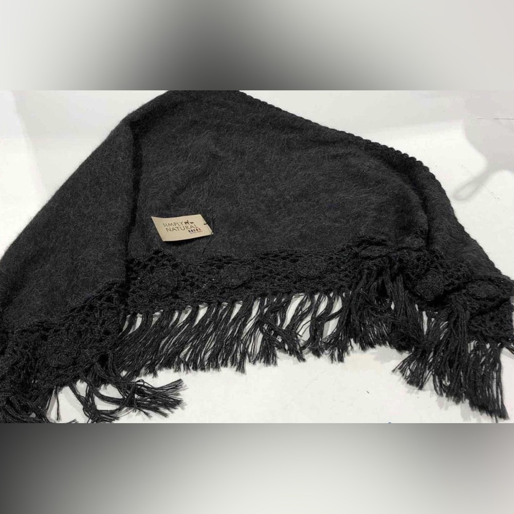 * New Alpaca Triangle Shawl by Simply Natural Peruvian Boho *
